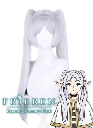 Frieren: Beyond Journey's End Frieren Long Silver White Cosplay Wig TB1693