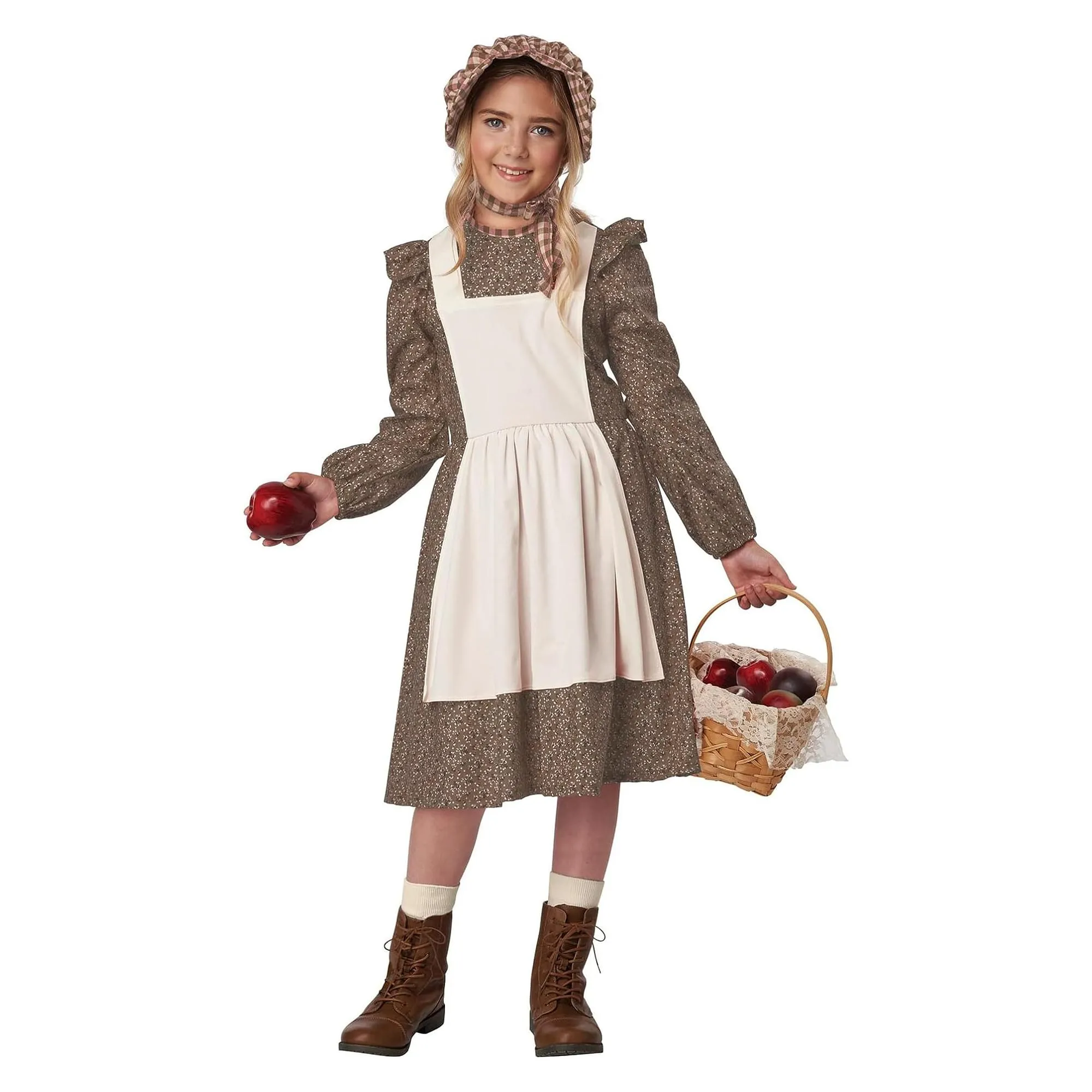 Frontier Settler Girl Child Costume