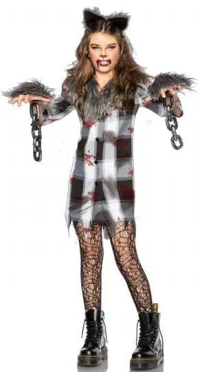 Full Moon Vicious Werewolf Girls Costume