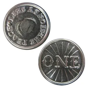 Game of Thrones Coin Replica: Stoney Sept Brothel "The Peach" Silver Token