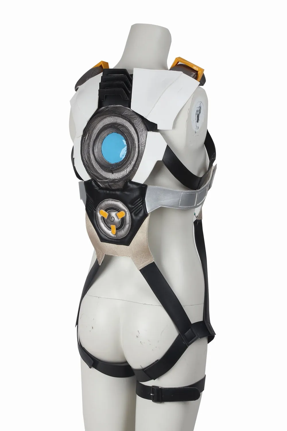 Game Overwatch OW Tracer Lena Oxton Yellow Cosplay Costume