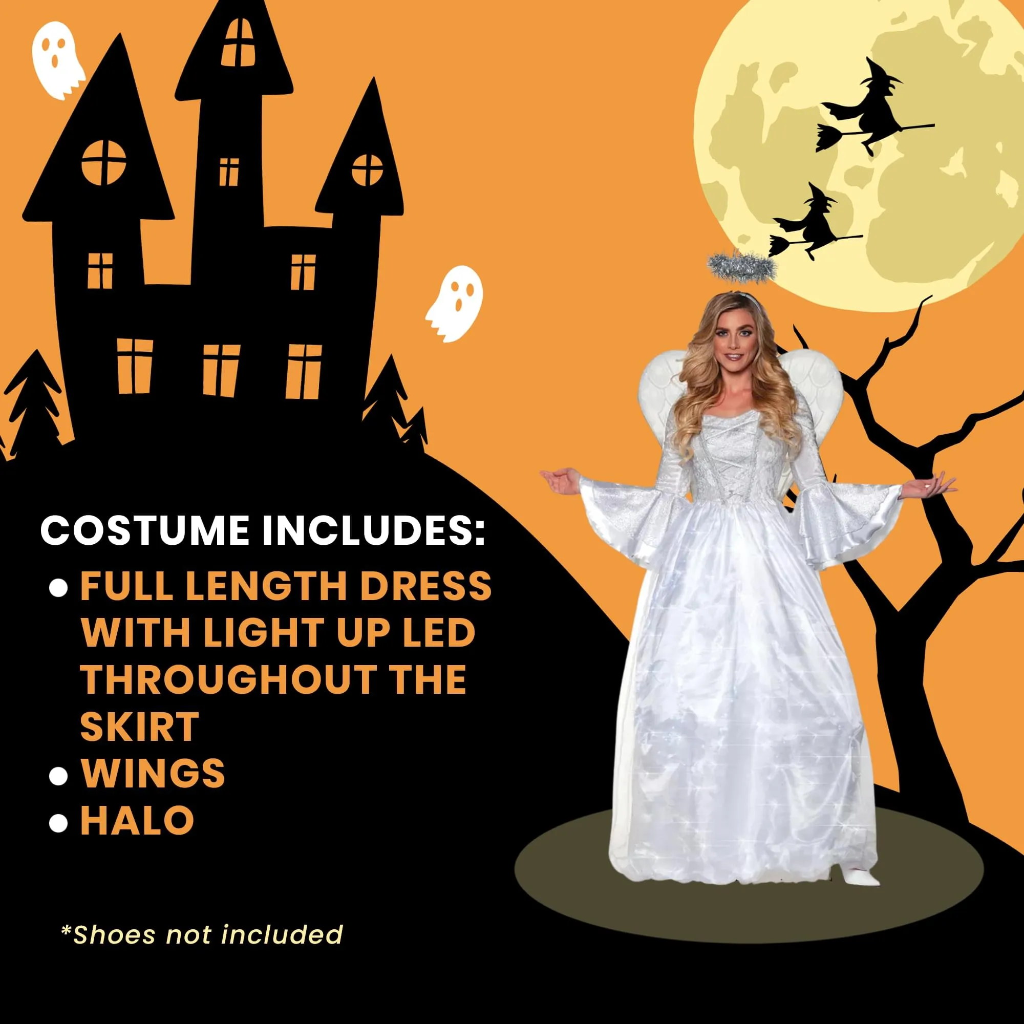 Heavenly Angel Adult Light Up Costume