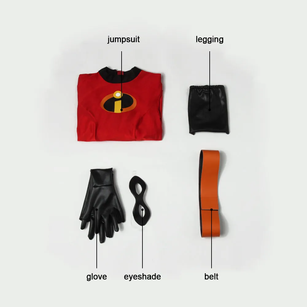 Incredibles 2 Elastigirl Helen Parr Cosplay Costume With Boots
