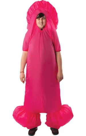 Inflatable Penis Adult Costume Bodysuit