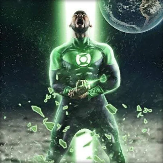 JON STEWART GREEN LANTERN bodysuit