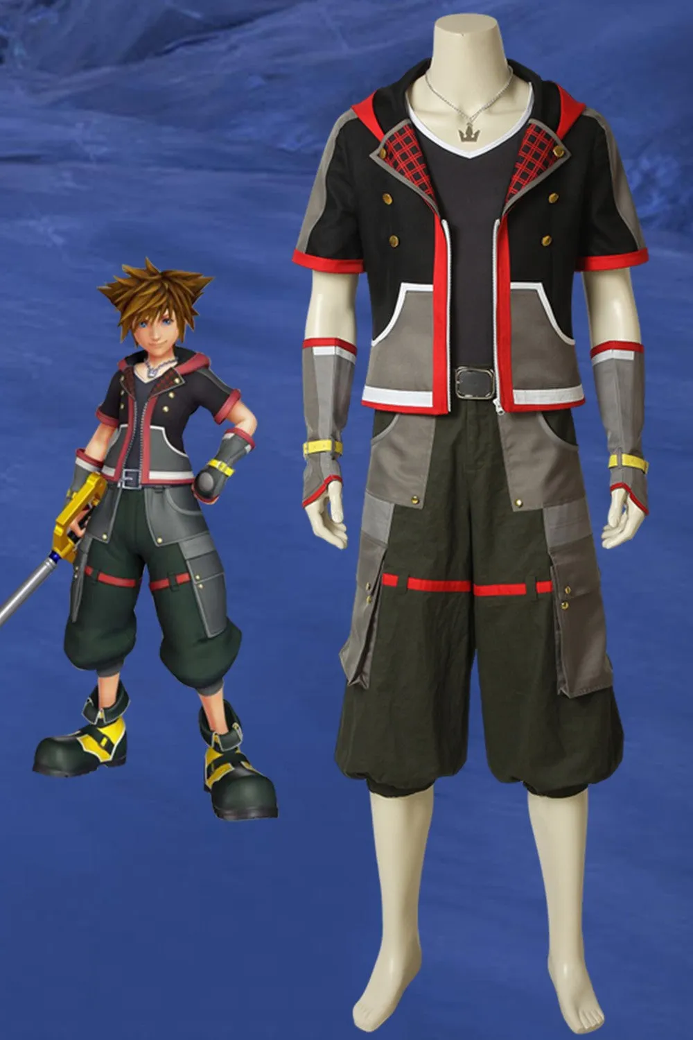Kingdom Hearts III Sora Cosplay Costume