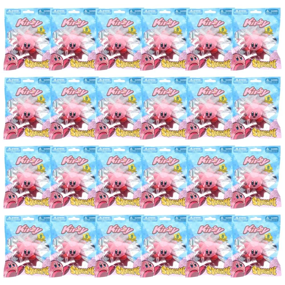 Kirby Blind Bagged SquishMe Foam Toy Sealed Case of 24