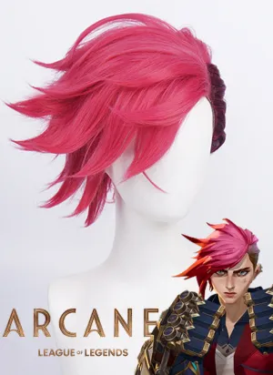 League of Legends LOL Arcane Vi Red Cosplay Wig TB1708