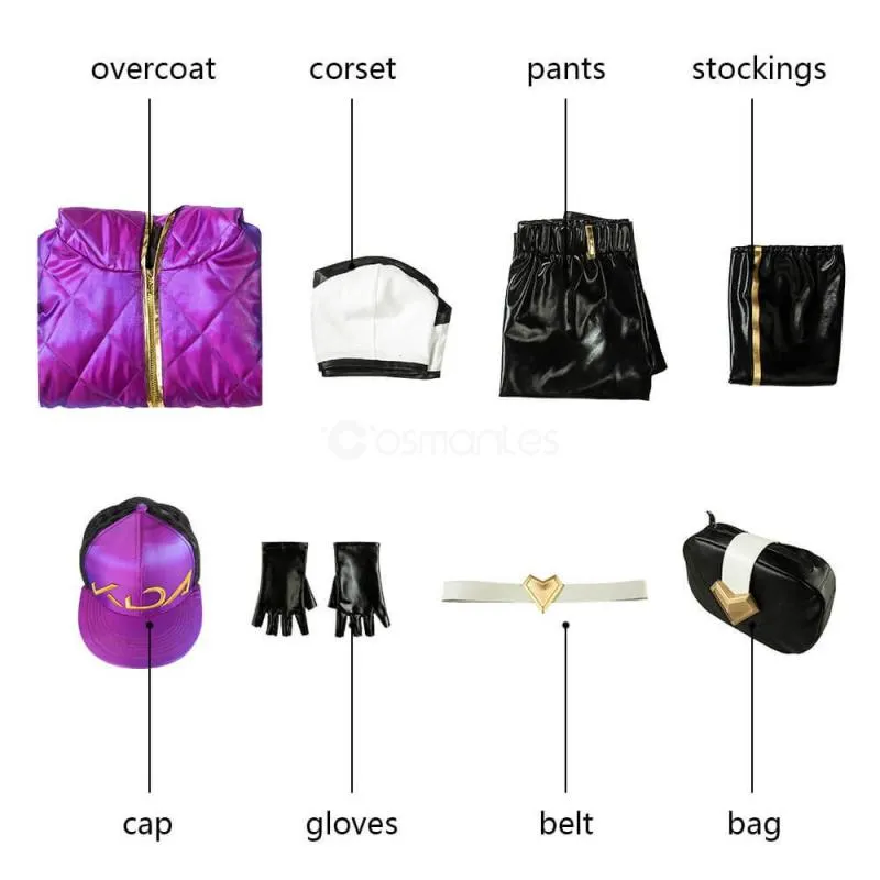 League Of Legends LOL KDA Akali Cosplay Costume