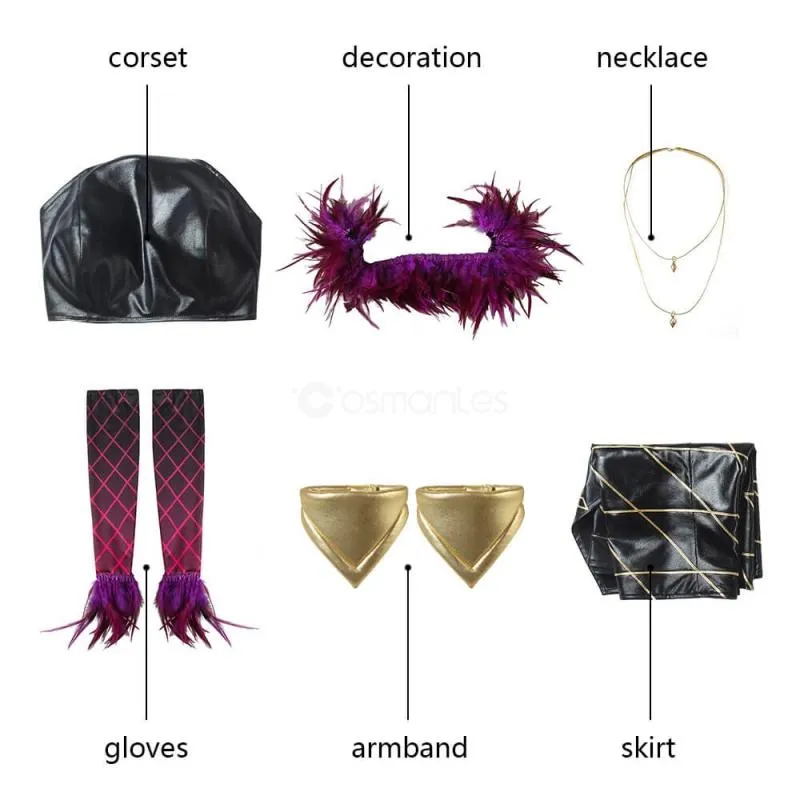 League Of Legends LOL KDA Evelynn Cosplay Costume