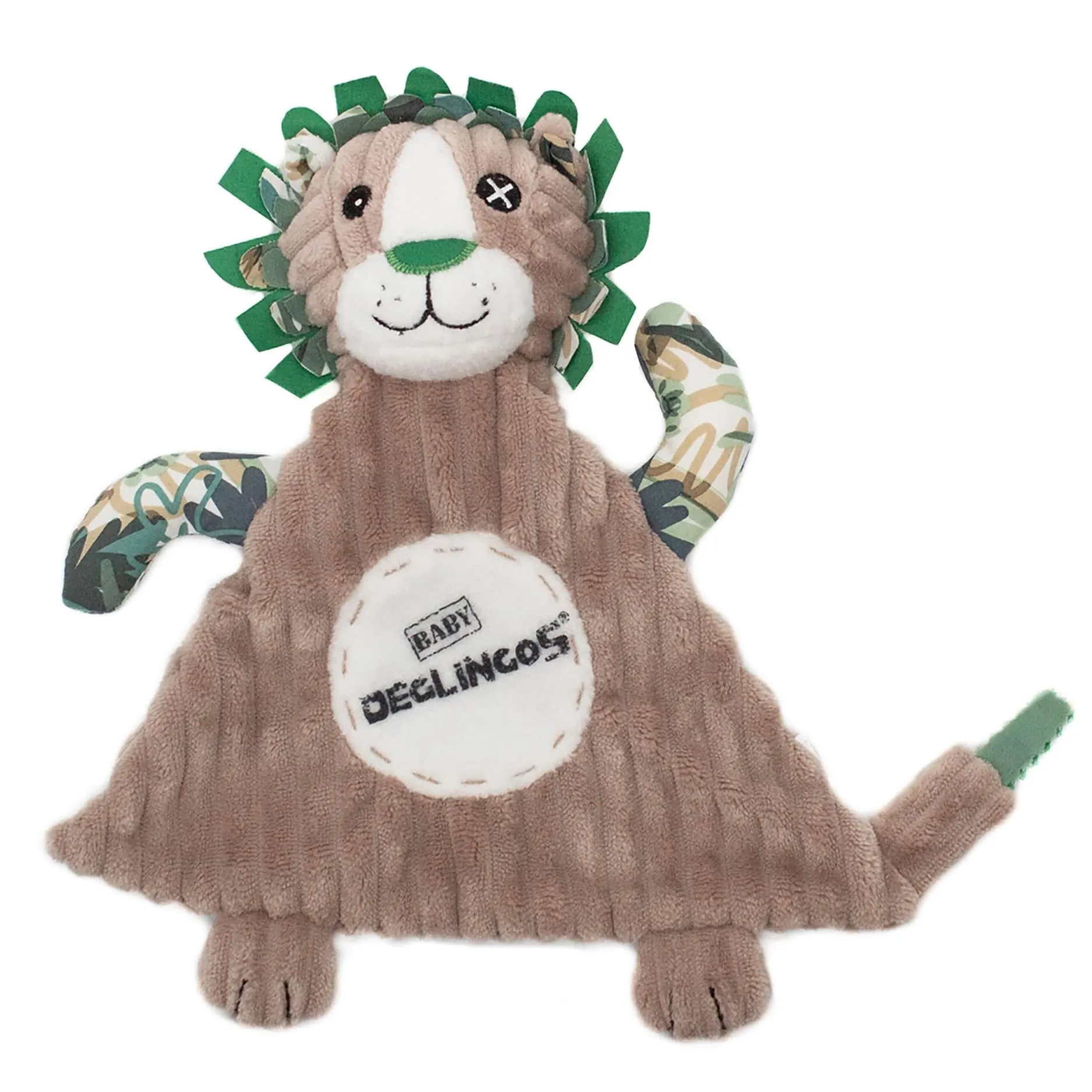 Les Deglingos Plush Baby Comforter | Jelekros the Lion