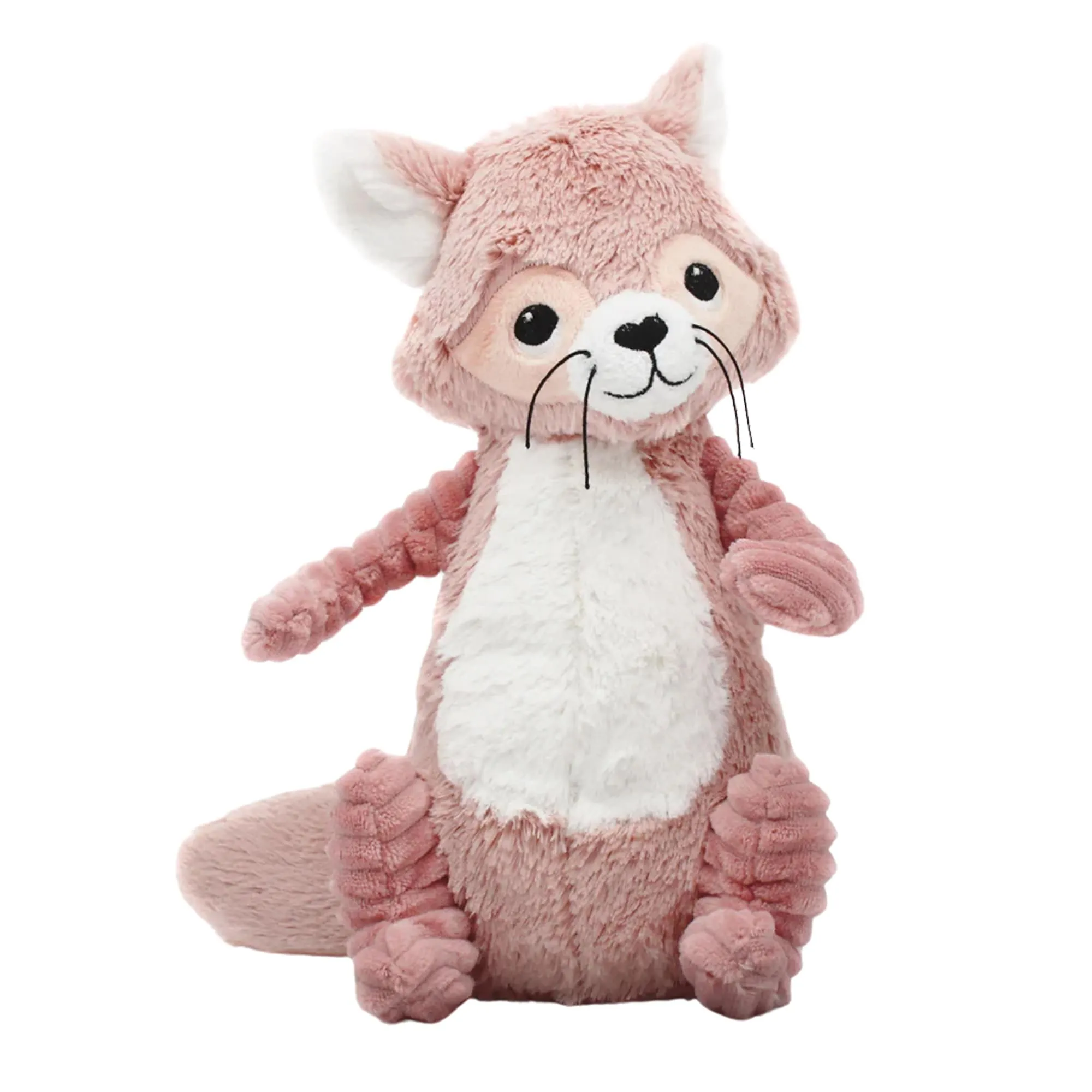 Les Deglingos Ptipotos  Netoitou the Raccoon Plush | Pink