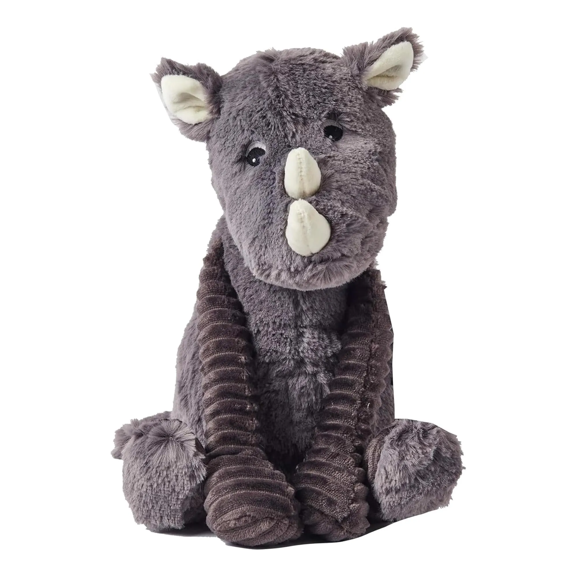 Les Delingos Original Plush Animal | Grobisou the Grey Rhino