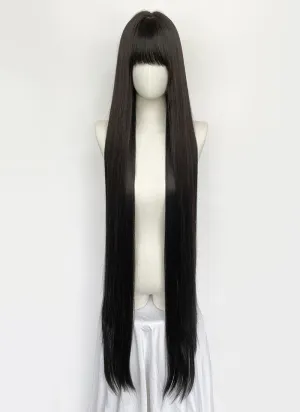 Long Straight Black Cosplay Wig NS561