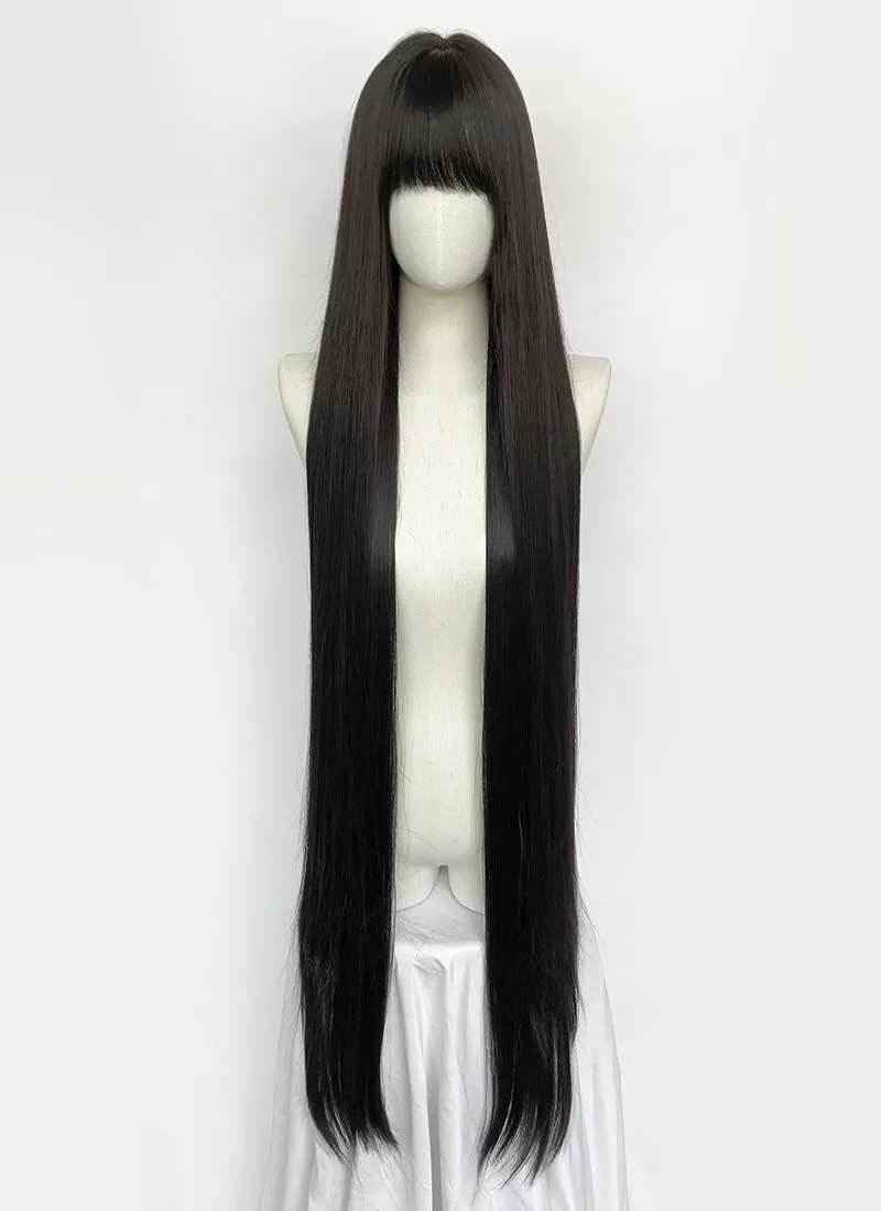 Long Straight Black Cosplay Wig NS561