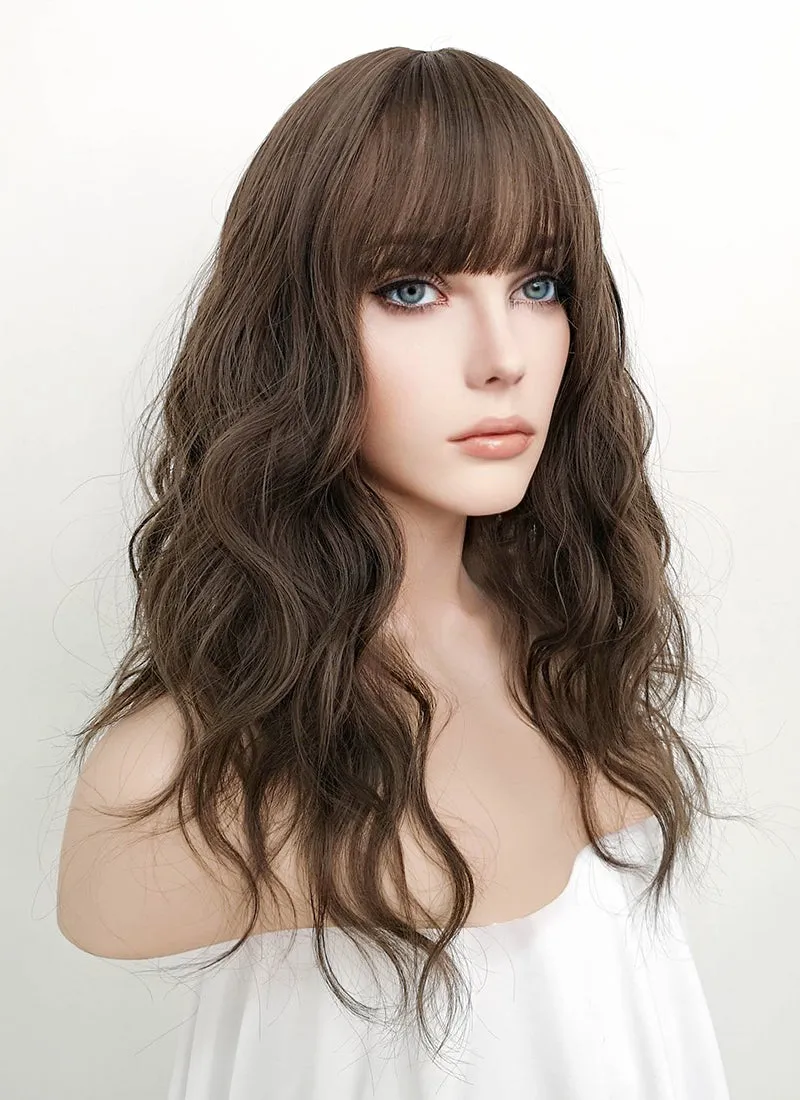 Long Wavy Brunette Cosplay Wig NS065