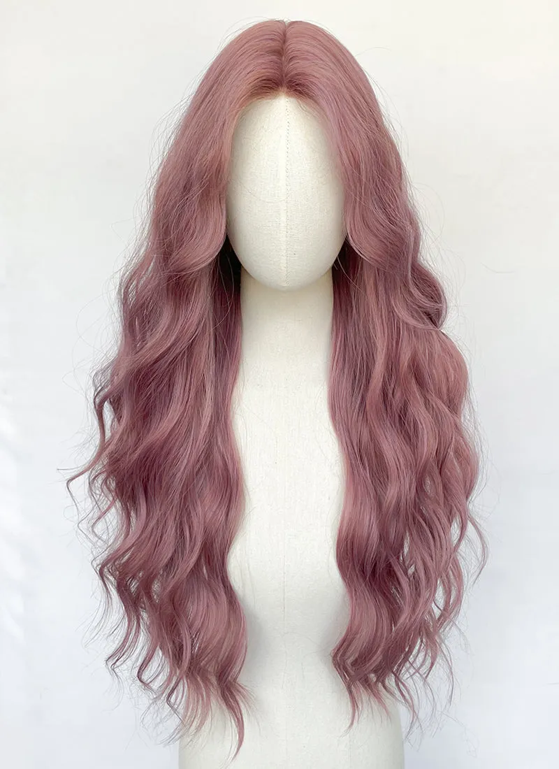 Long Wavy Lilac Synthetic Wig NL085
