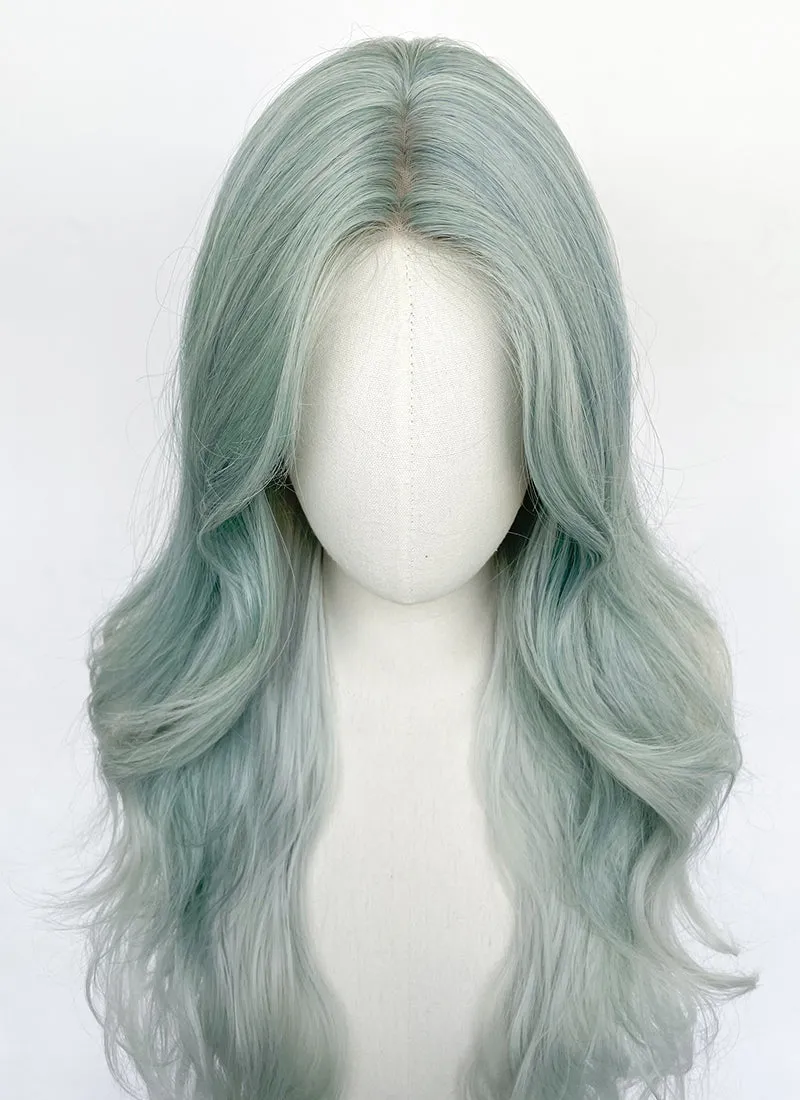 Long Wavy Mint Green Ombre Synthetic Wig NL083