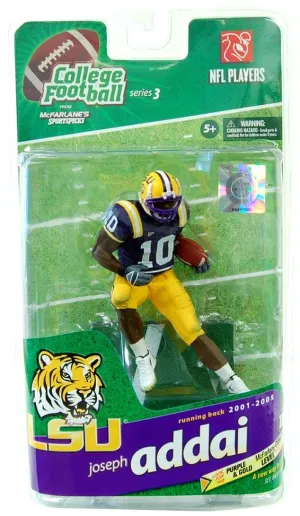 LSU McFarlane College Football Figure: Joseph Addai (Purple Jersey Variant)