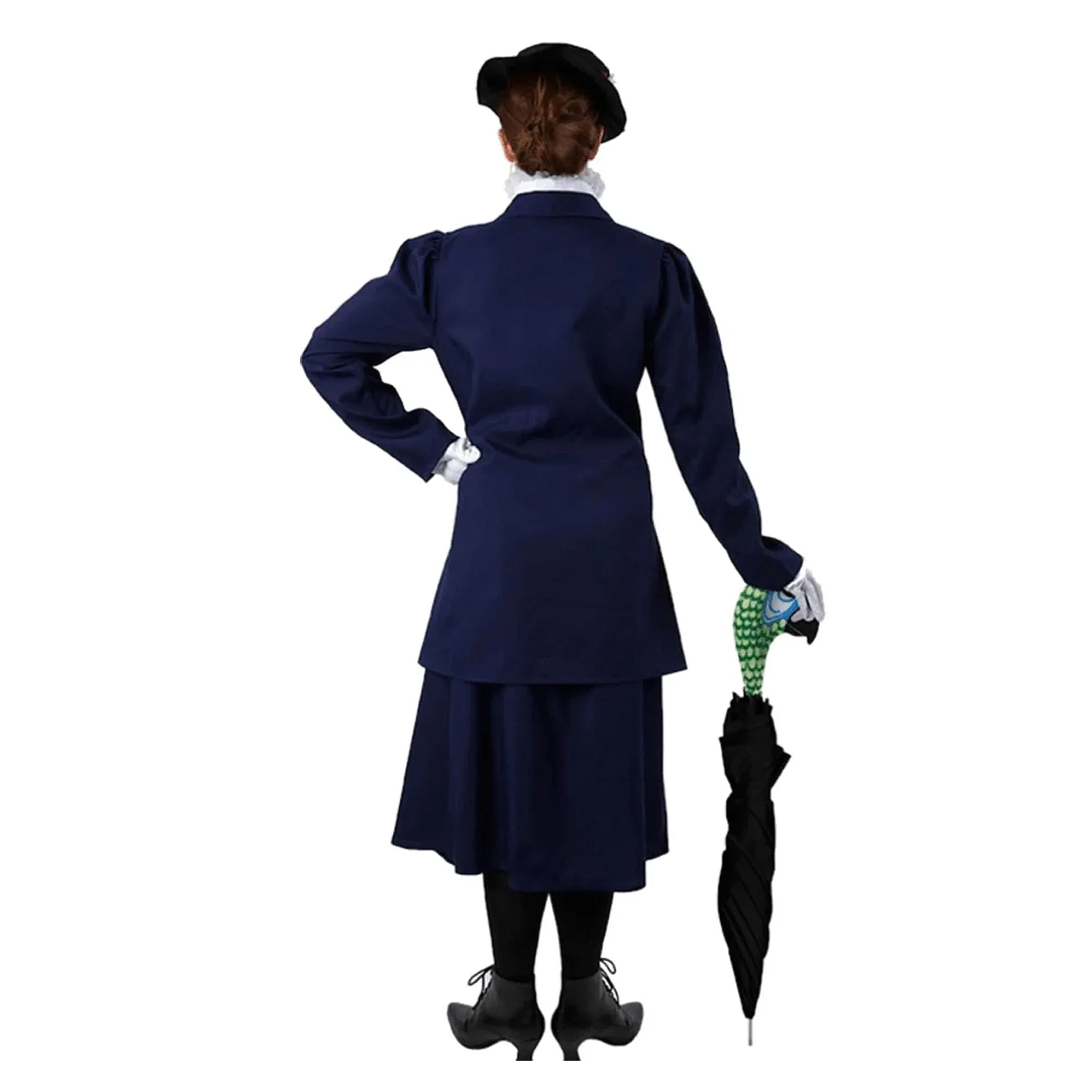 Magical Nanny Adult Costume w/ Parrot Head Umbrella Cover
