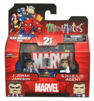 Marvel Minimates Series 43 The Jean Dewolff Saga J. Jonah Jameson & S.H.I.E.L.D. Agent