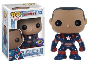 Marvel Pop Vinyl: Iron Man 3 Movie James Rhodes SDCC 2013 Exclusive Chase