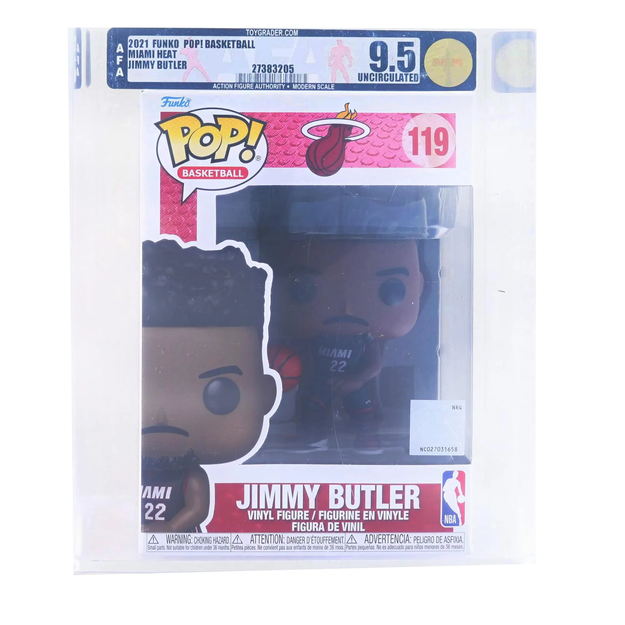 Miami Heat NBA Funko POP | Jimmy Butler (Black Jersey) | Rated AFA 9.5