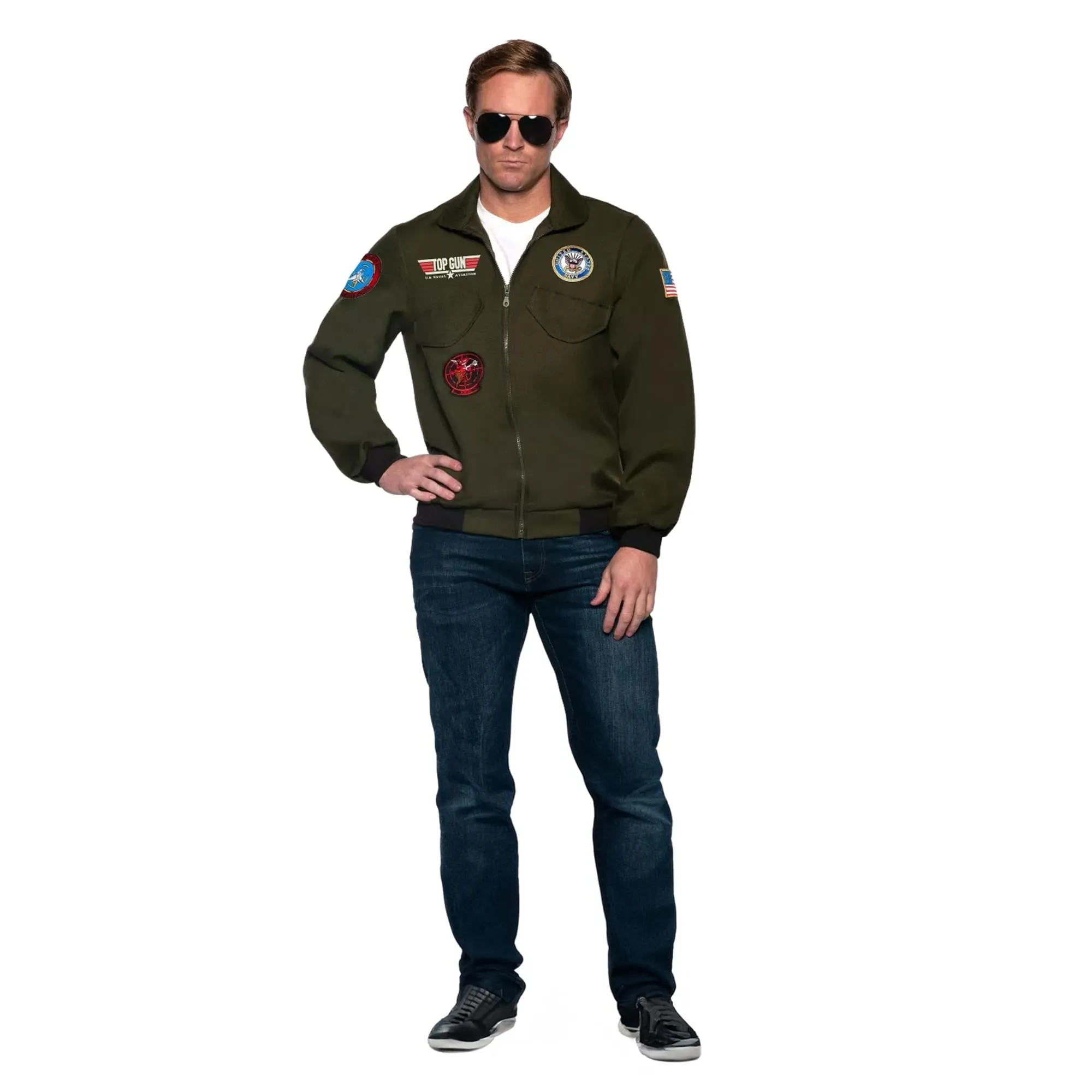 Navy Top Gun Pilot Jacket Adult Costume
