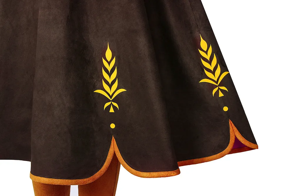 New Frozen 2 Anna Cosplay Costume