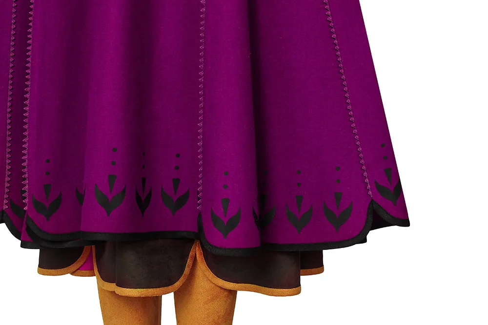 New Frozen 2 Anna Cosplay Costume