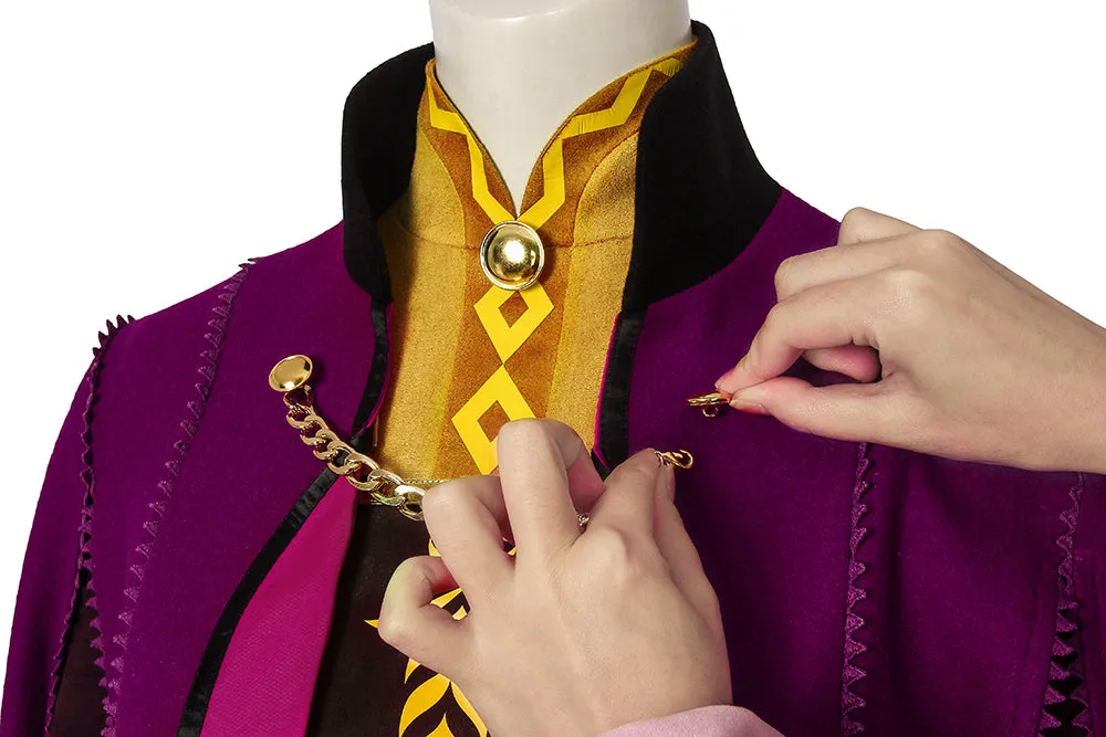 New Frozen 2 Anna Cosplay Costume