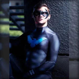 NIGHTWING SUPERHERO 2 bodysuit