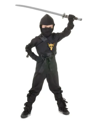 Ninja, Black Child Costume