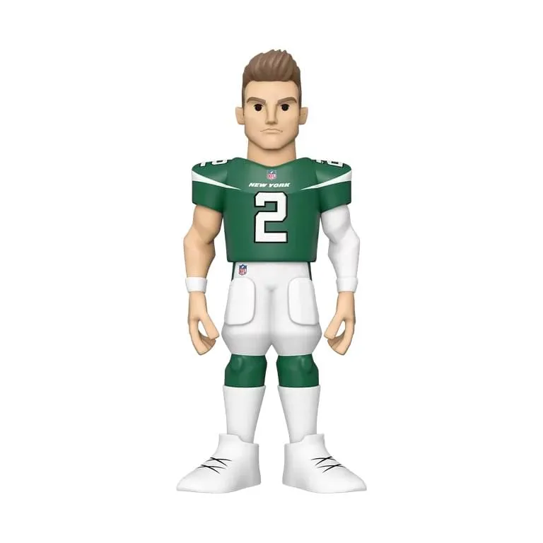 NY Jets NFL Funko Gold 5 Inch Vinyl Figure | Zach Wilson CHASE