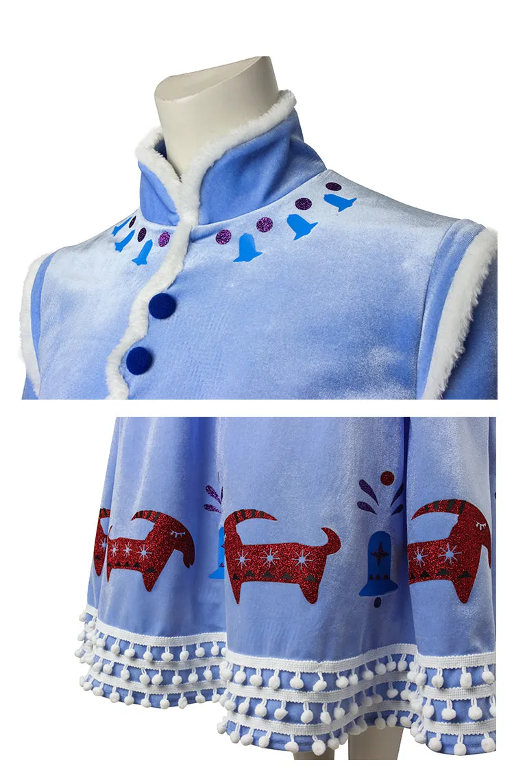Olaf's Frozen Adventure Anime Anna Cosplay Costume