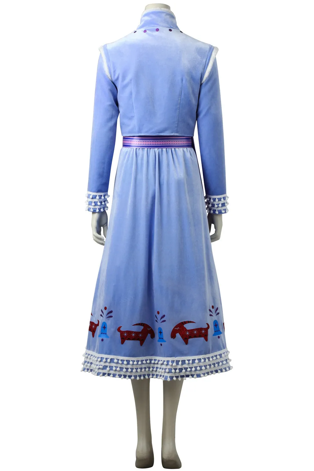 Olaf's Frozen Adventure Anime Anna Cosplay Costume