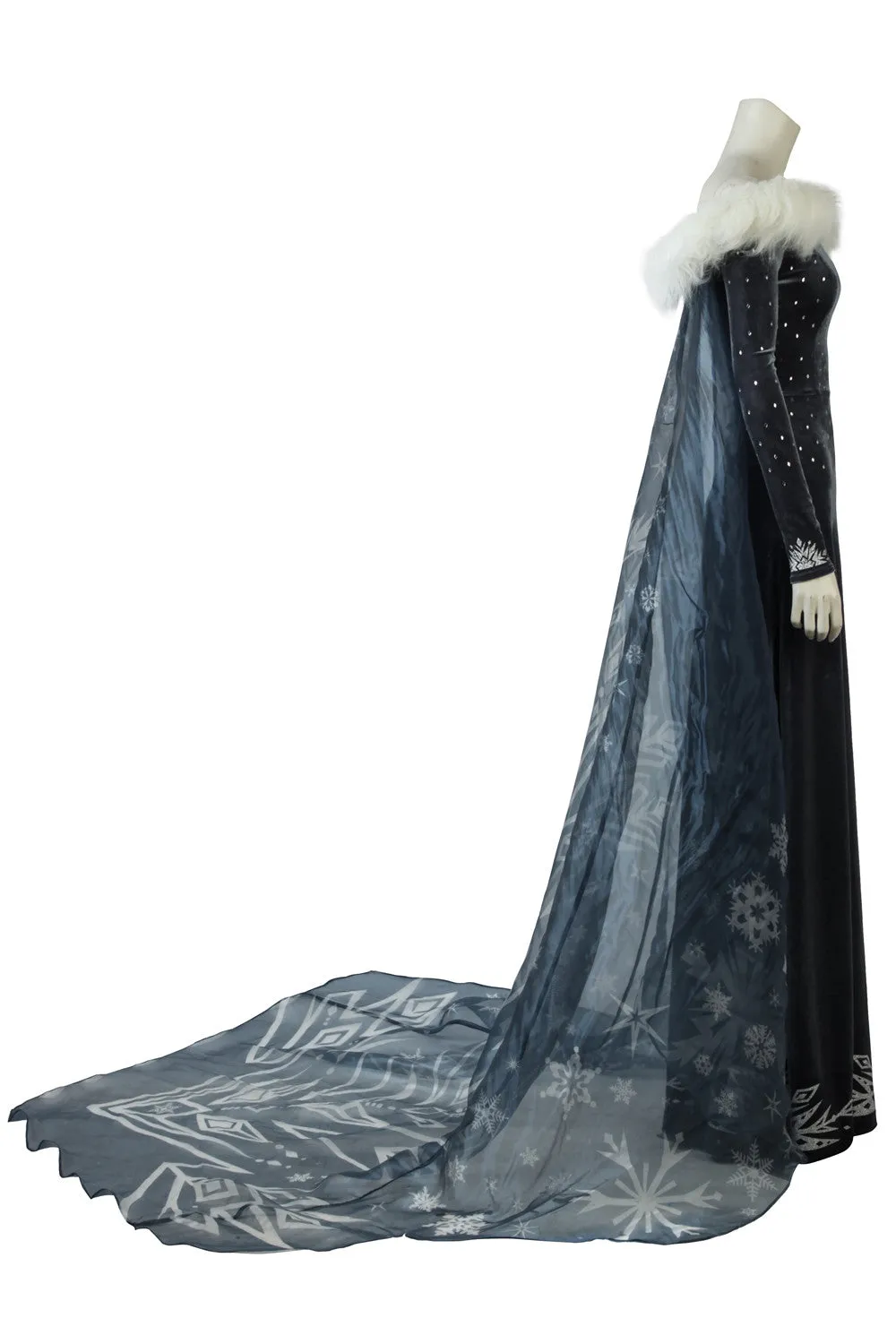 Olaf's Frozen Adventure Anime Elsa Cosplay Costume