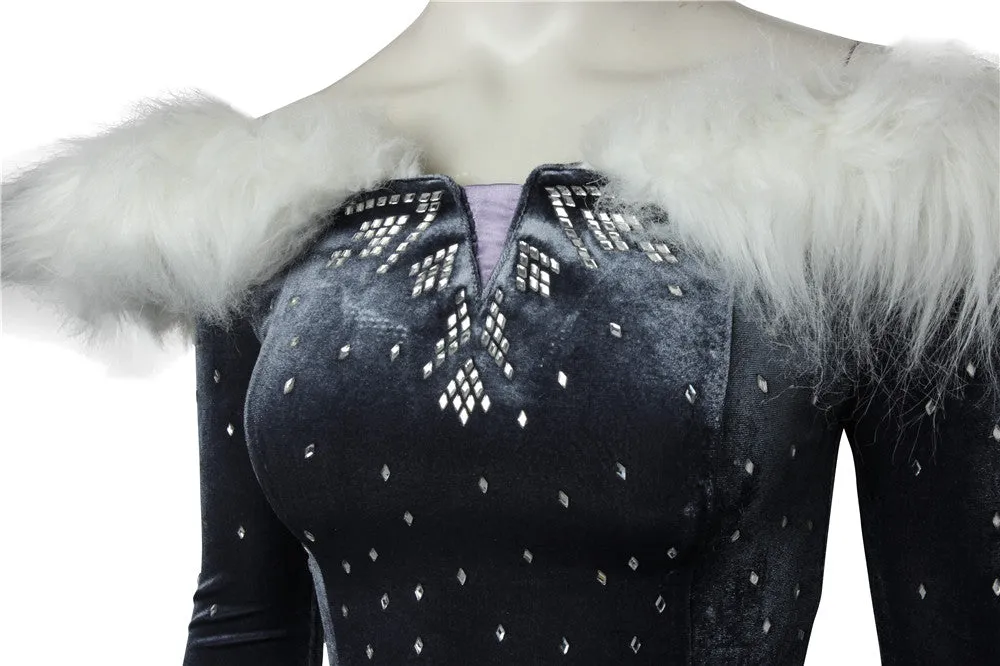 Olaf's Frozen Adventure Anime Elsa Cosplay Costume