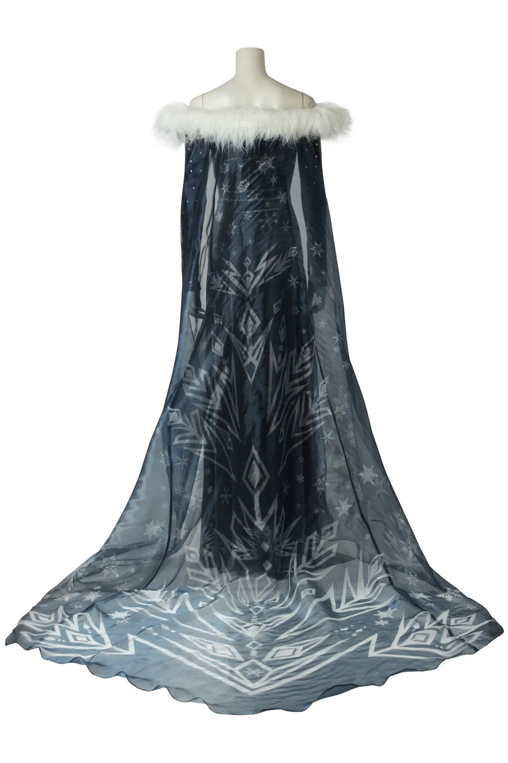 Olaf's Frozen Adventure Anime Elsa Cosplay Costume
