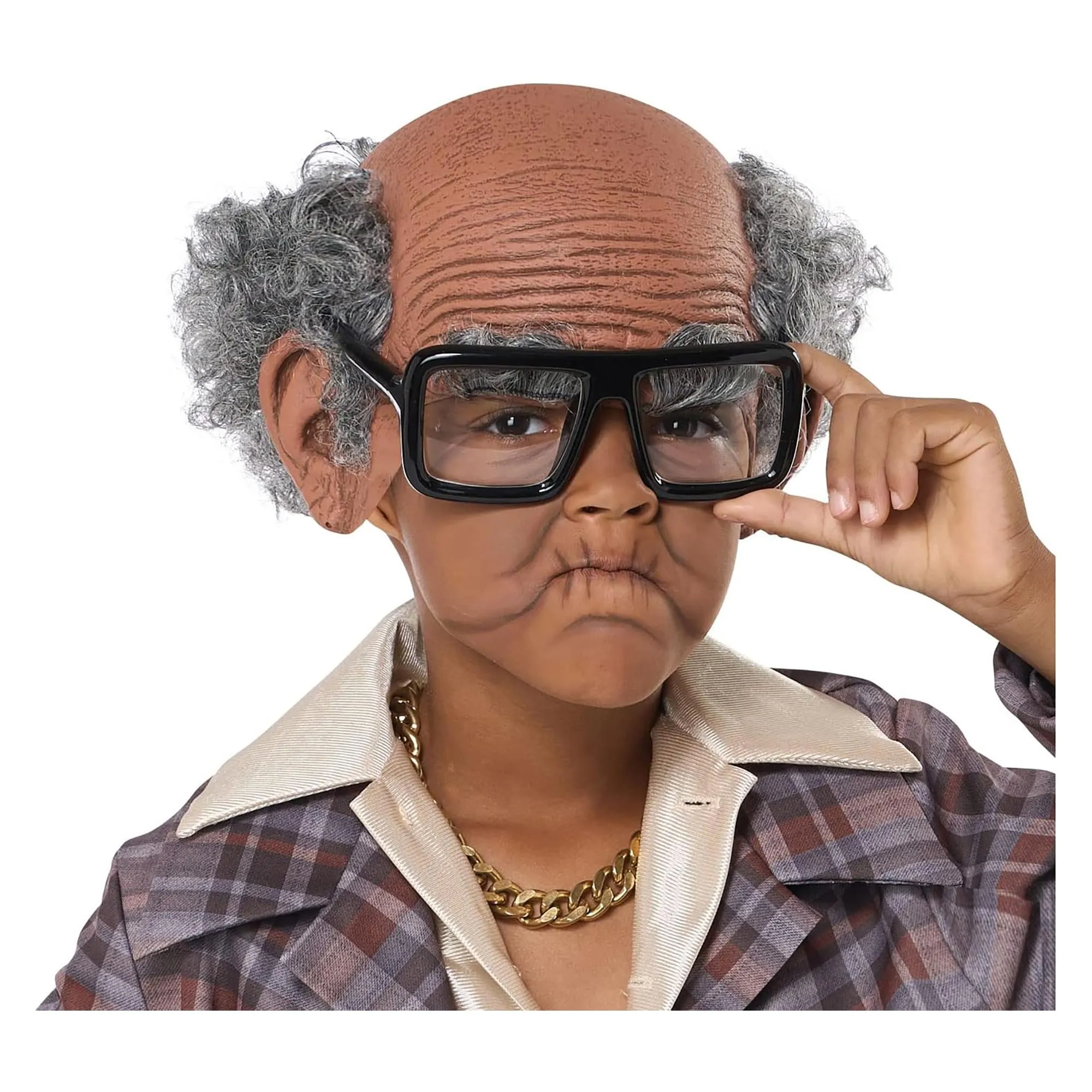 Old Cue Ball Child Costume Kit | Brown