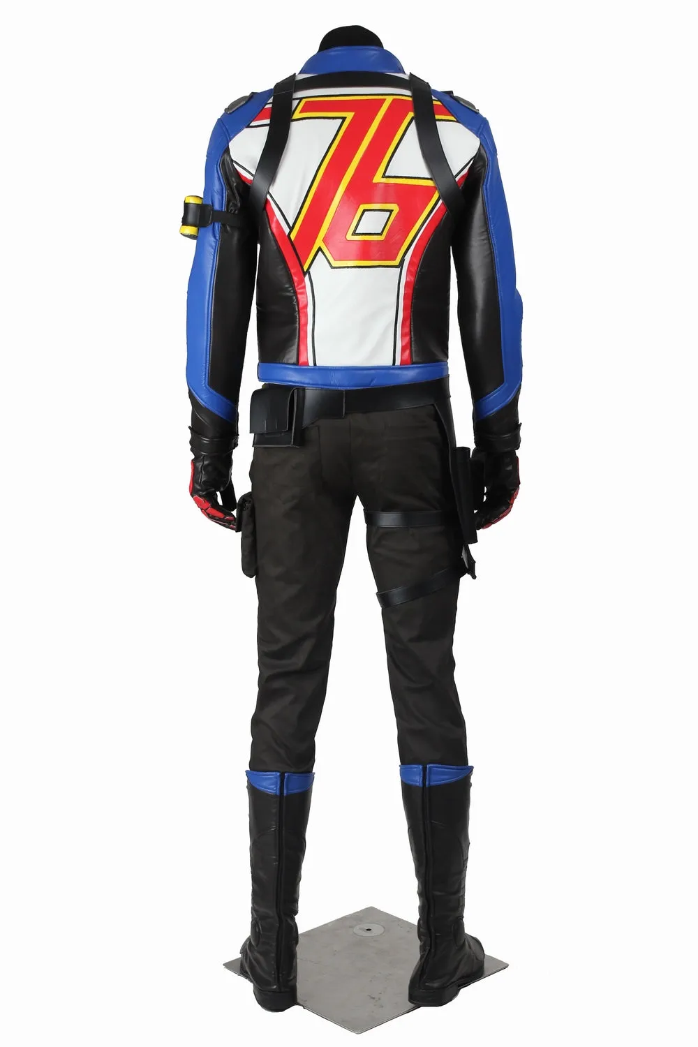 Overwatch OW Soldier 76 John Jack Morrison Cosplay Costume With Boots