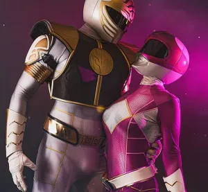 PINK POWER RANGER bodysuit