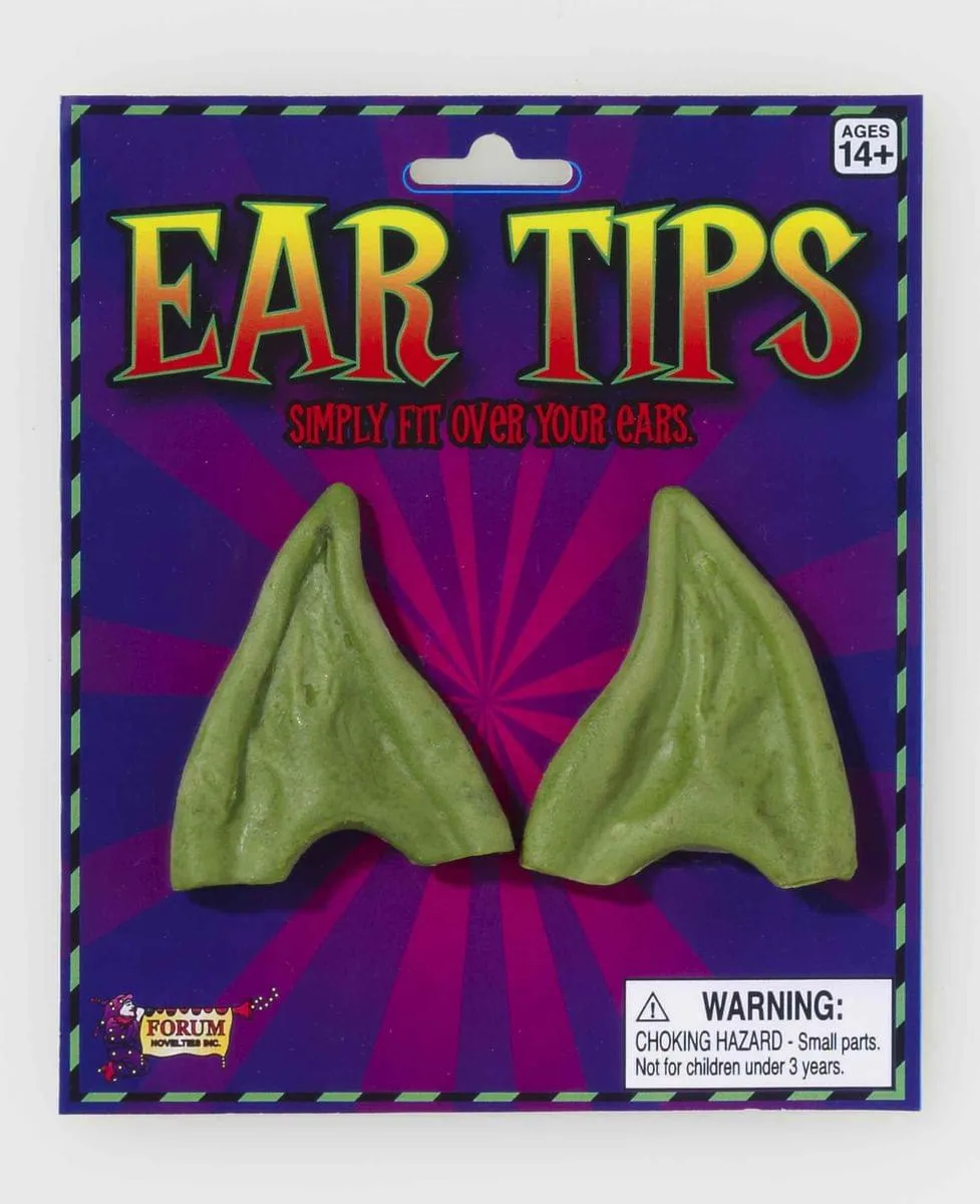 Pointed Green Costume Ear Tips