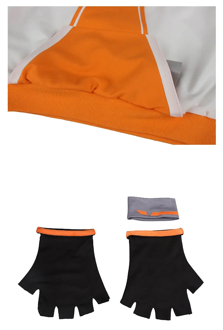 Pokemon Go Orange Team Valor Mystic Instinct Trainer Cosplay Costume For Men With Hat