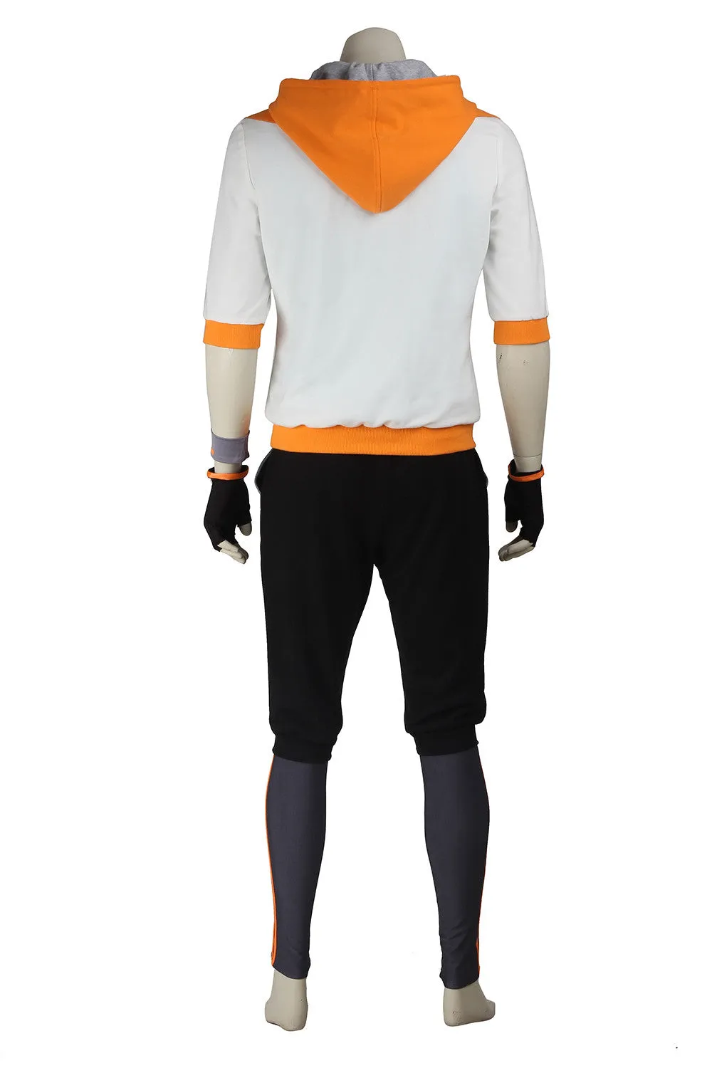 Pokemon Go Orange Team Valor Mystic Instinct Trainer Cosplay Costume For Men With Hat