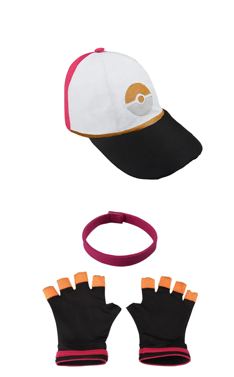Pokemon Go Rosybrown Team Trainer Uniform Cosplay Costume For Women With Hat