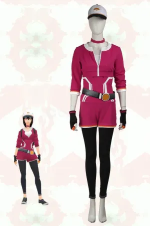 Pokemon Go Rosybrown Team Trainer Uniform Cosplay Costume For Women With Hat