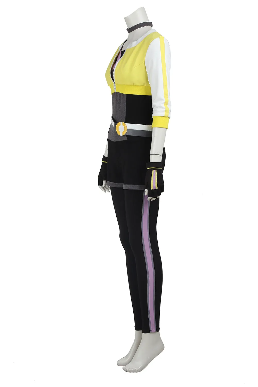 Pokemon Go Yellow Team Trainer Uniform Cosplay Costume For Women With Hat