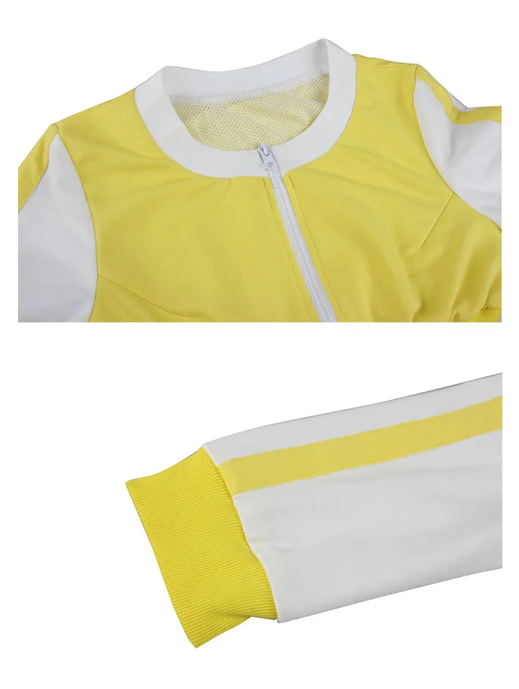 Pokemon Go Yellow Team Trainer Uniform Cosplay Costume For Women With Hat