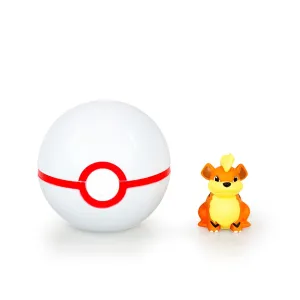 Pokmon Clip 'N' Carry Pok Ball & Growlithe Set | Includes Ball & 2" Growlithe Figure